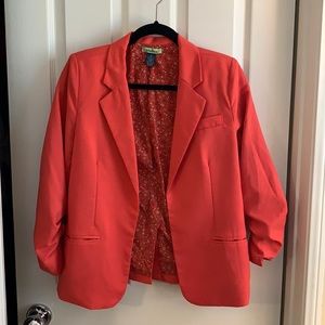 Free Hug Orange Coral Blazer size M